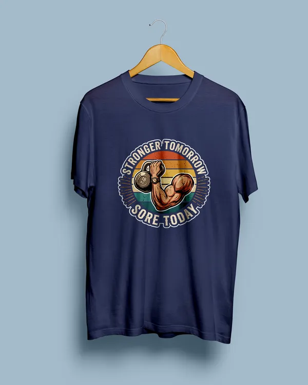 Navy_Graphic_Casual_Fit_T-Shirt_For_Unisex