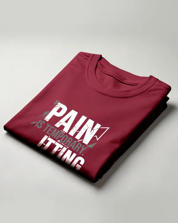 Maroon_Graphic_Round_Neck_T-Shirt_For_Unisex