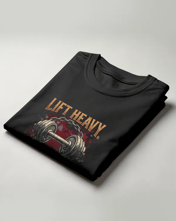 Black_Graphic_Round_Neck_T-Shirt_For_Unisex
