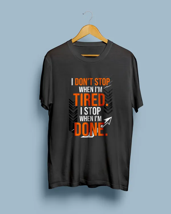 Black_Graphic_Crew_Neck_T-Shirt_For_Unisex