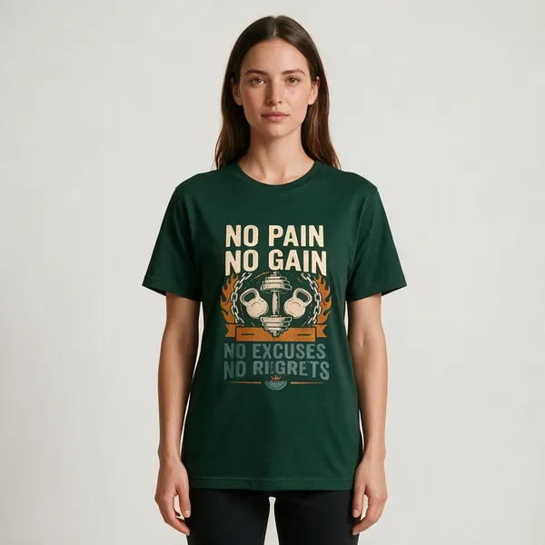 Green_Graphic_Print_Crew_Neck_Regular_Fit_T-Shirt_For_Unisex