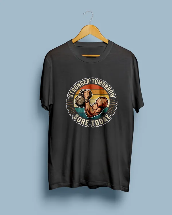 Black_Graphic_Print_Relaxed_Fit_Round_Neck_T-Shirt_For_Unisex