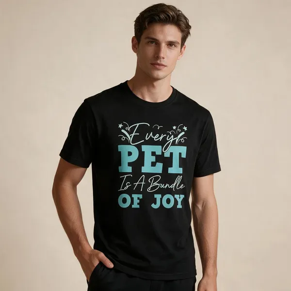 Black_Casual_Fit_T-Shirt_for_unisex