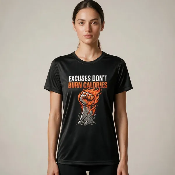 Black_Graphic_Print_Round_Neck_T-Shirt_For_Unisex