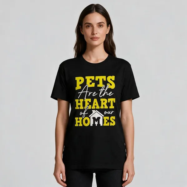 Black_Printed_Crew_Neck_T-Shirt_for_unisex