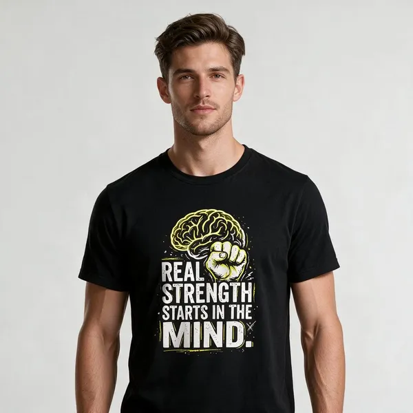 Black_Graphic_Crew_Neck_T-Shirt_For_Unisex