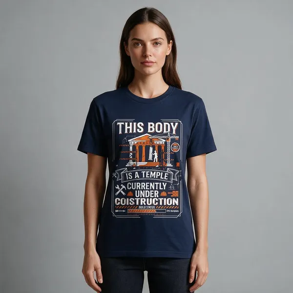 Navy_Graphic_Print_Regular_Fit_Crew_Neck_T-Shirt_For_Unisex
