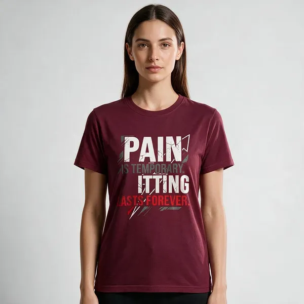 Maroon_Graphic_Regular_Fit_Crew_Neck_T-Shirt_For_Unisex