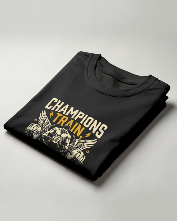 Black_Graphic_Print_Regular_Fit_Round_Neck_T-Shirt_For_Unisex