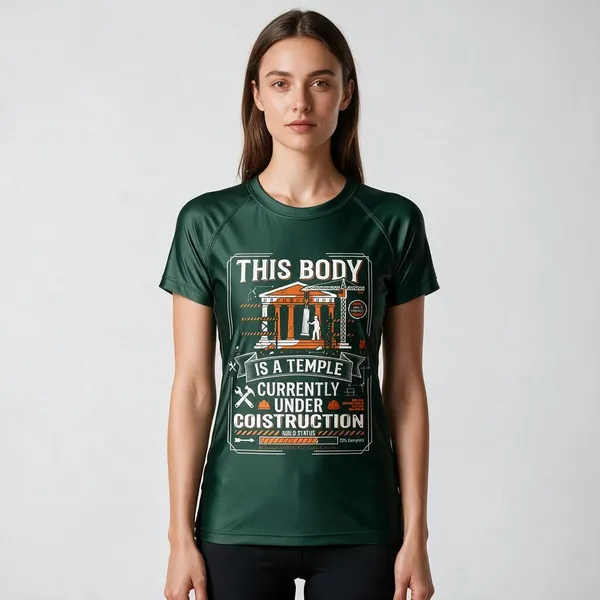 Green_Graphic_Print_Crew_Neck_Regular_Fit_T-Shirt_For_Unisex