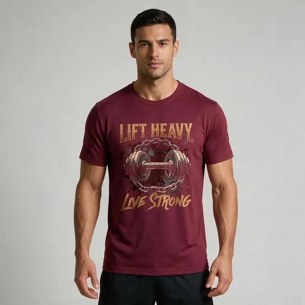 Maroon_Graphic_Regular_Fit_Crew_Neck_T-Shirt_For_Unisex