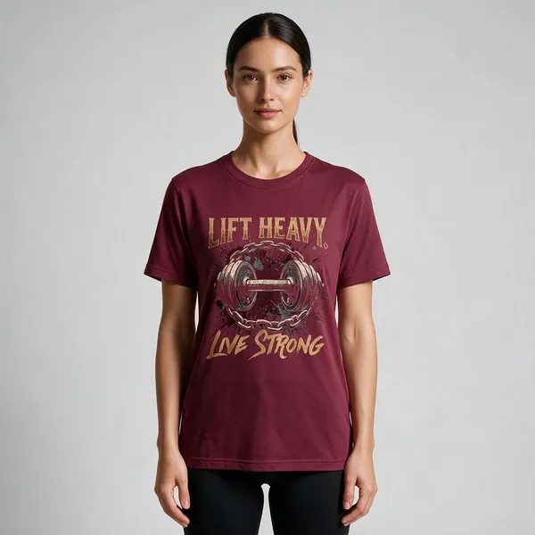 Maroon_Graphic_Regular_Fit_Crew_Neck_T-Shirt_For_Unisex