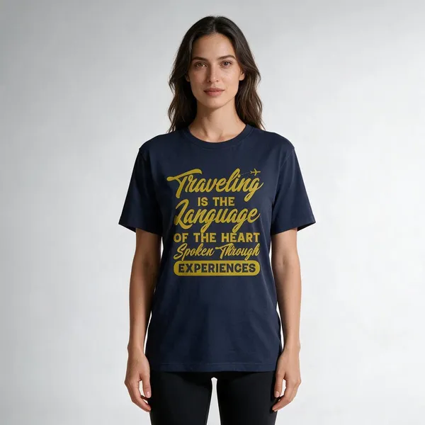 Navy_Graphic_Print_Casual_T-Shirt_for_unisex