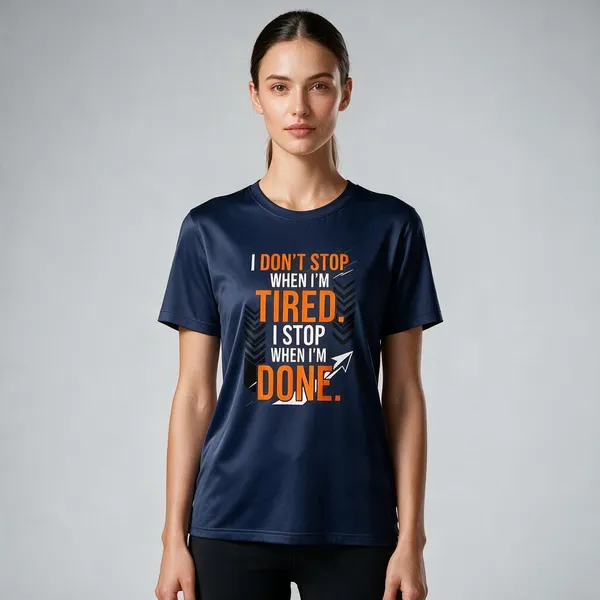 Navy_Graphic_Round_Neck_T-Shirt_For_Unisex