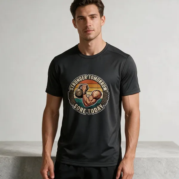 Black_Graphic_Print_Relaxed_Fit_Round_Neck_T-Shirt_For_Unisex