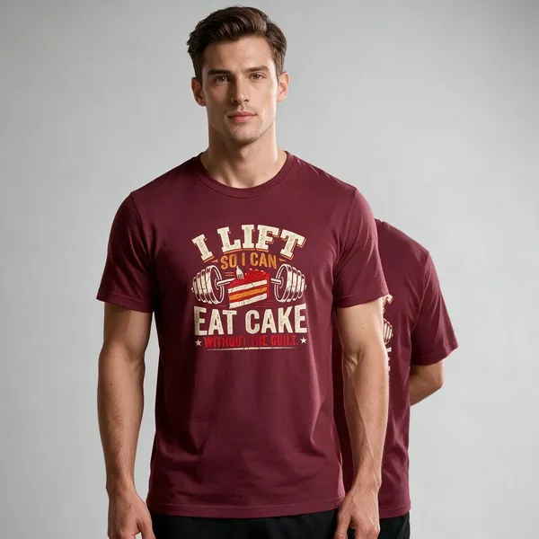Maroon_Graphic_Crew_Neck_T-Shirt_For_Unisex