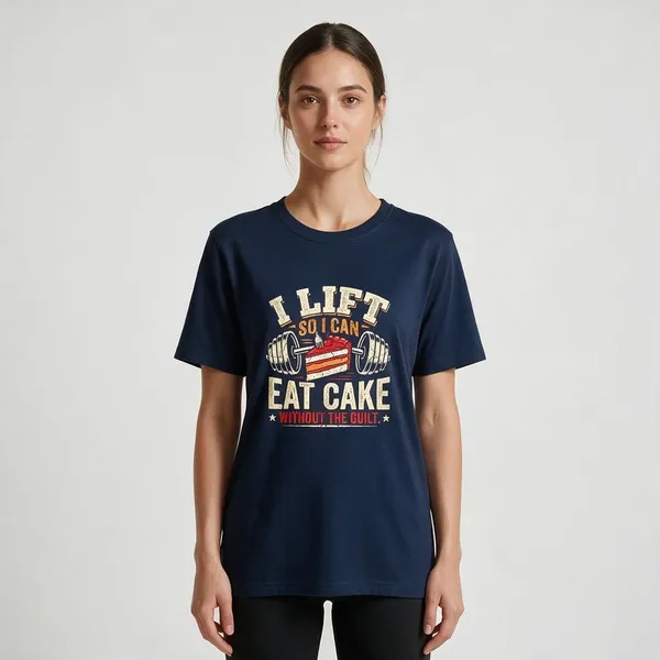 Navy_Graphic_Crew_Neck_T-Shirt_For_Unisex