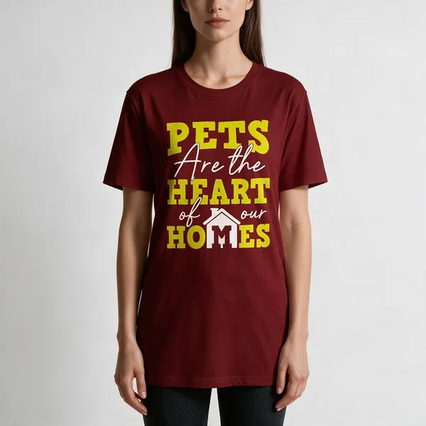 Maroon_Graphic_Round_Neck_T-Shirt_for_unisex