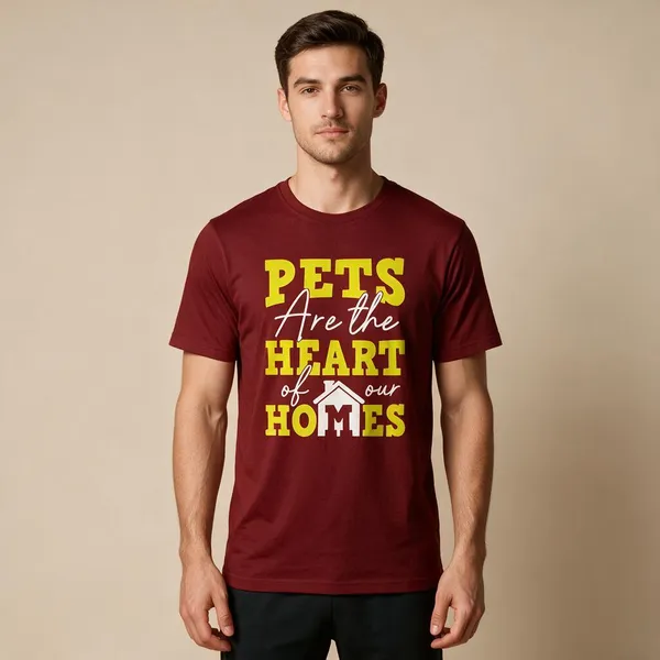 Maroon_Graphic_Round_Neck_T-Shirt_for_unisex
