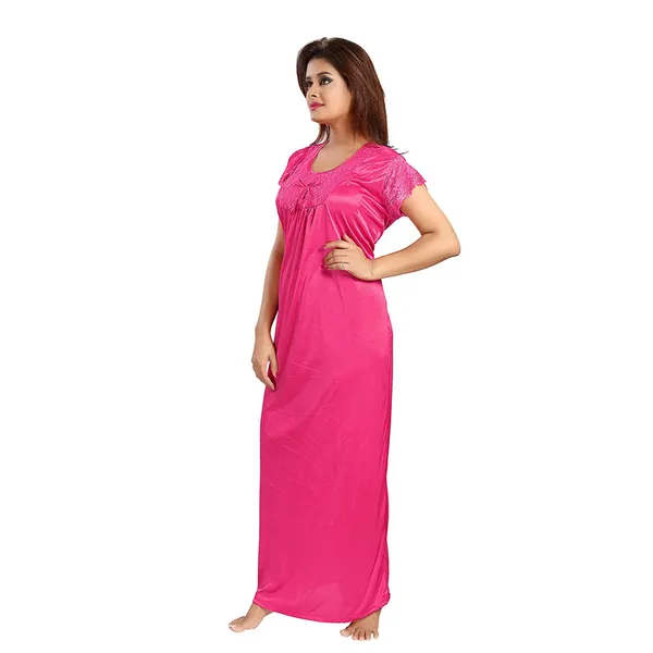 Soft_Dark_Pink_Full_Length_Nighty