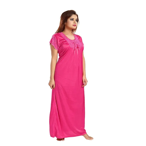 Soft_Dark_Pink_Full_Length_Nighty