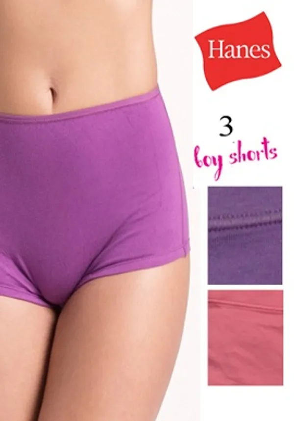 Hanes_Organic_Cotton_3_Piece_Boyshorts_Set