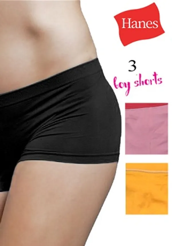 Hanes_Three_Pure_Cotton_Boyshort_Pack