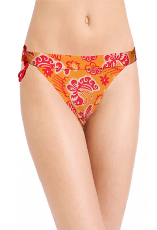 Etam_Yellow_Sexy_Retro_Print_Bikini_Bottom