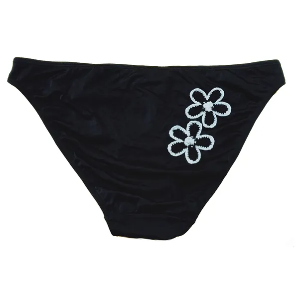 Comfy_Black_Control_Waist_Print_Bikini_Bottom_Sold_Out