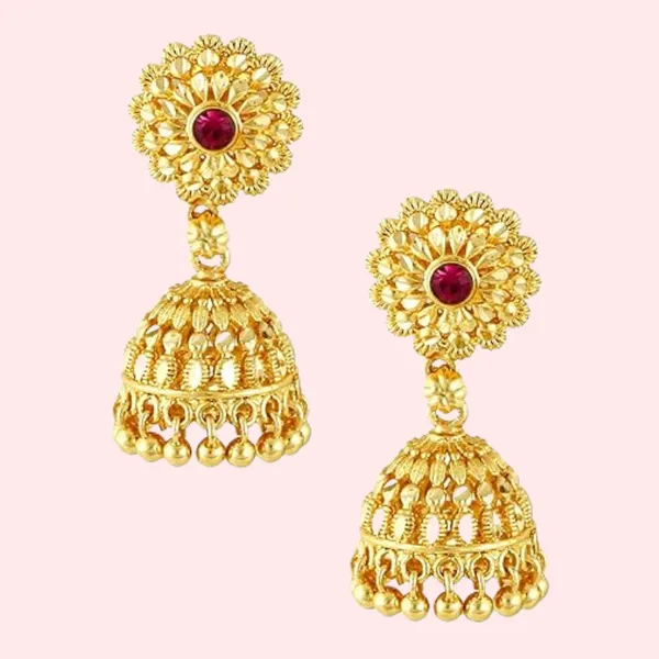 Traditional_Yet_Stylish_Ruby_Jhumkas_Earrings