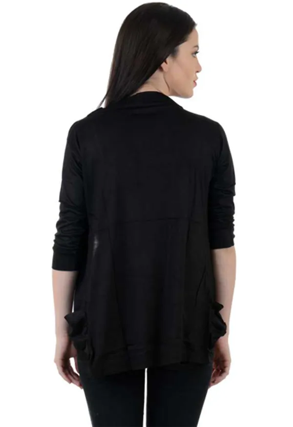 Women_Solid_Black_Shrug