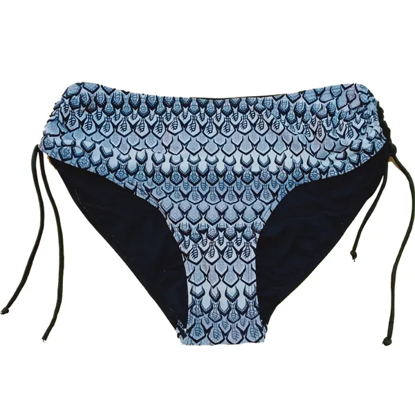 Only_Women_Dark_Blue_Retro_Print_Bikini_Bottom