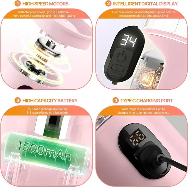 Pink_Portable_Electric_Blender_500_Ml