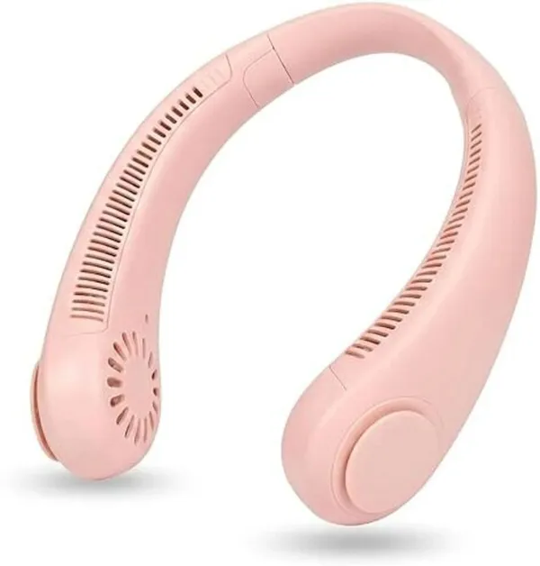 Pink_Wearable_Neck_Fan