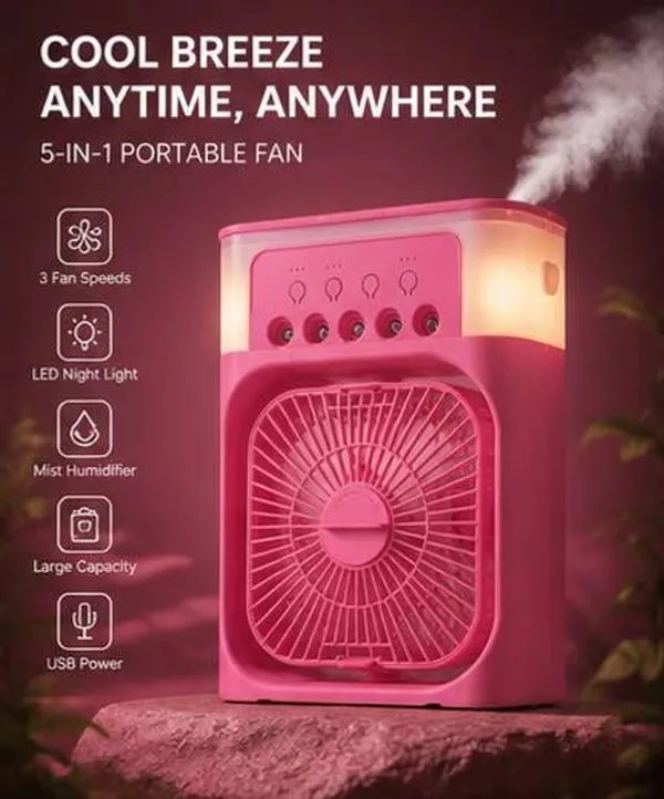 Pink_Portable_Mini_Air_Cooler
