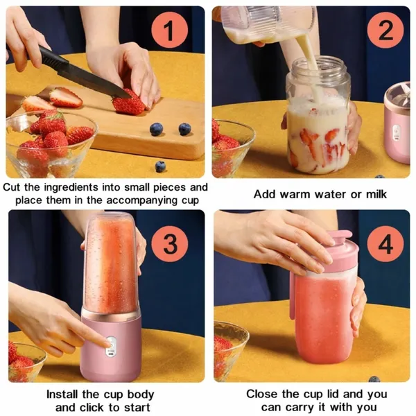 Pink_Portable_Blender_With_Travel_Cups