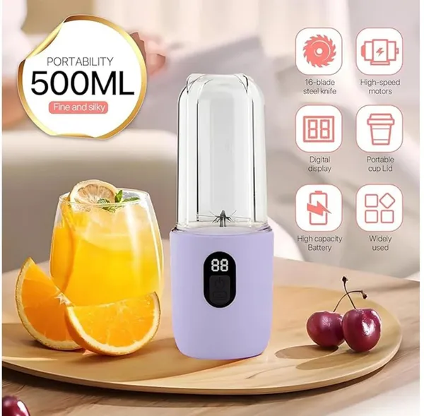 Purple_500_Ml_Portable_Digital_Display_Blender