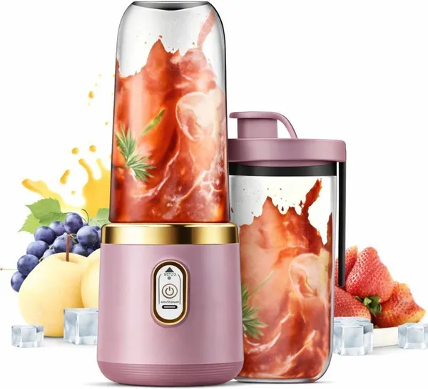 Pink_Portable_Blender_With_Travel_Cups