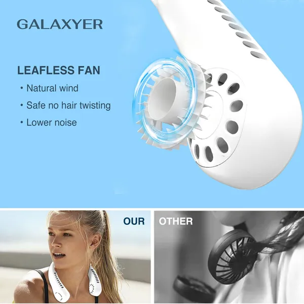 White_Wearable_Neck_Fan_With_5_Speed_Settings