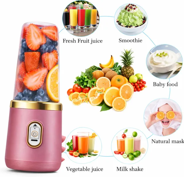 Pink_Portable_Blender_With_Travel_Cups
