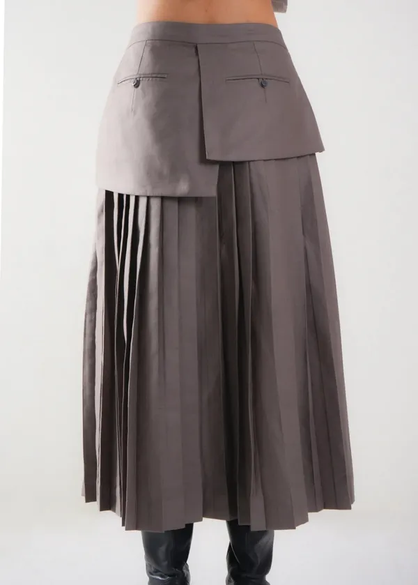 Grey_Pleated_Utility_Skirt