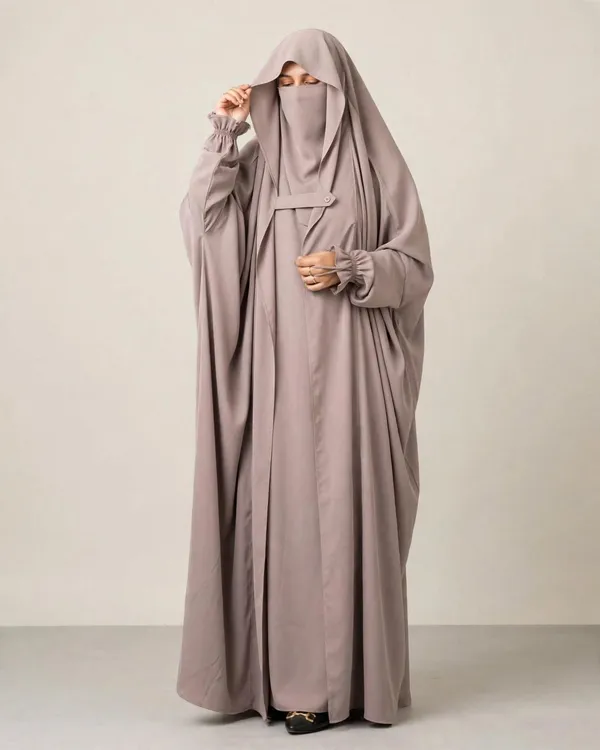Al_Buraaq_Afsana_Mauve_Modest_Abaya_Set_with_Niqab
