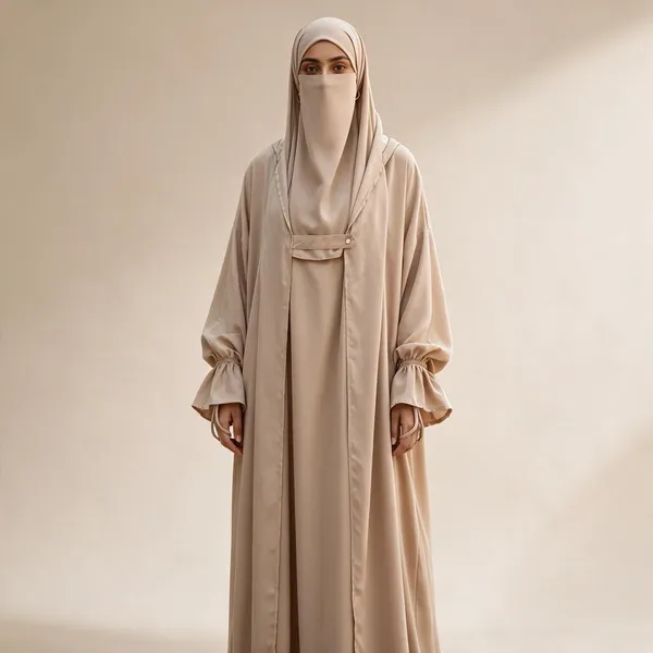 Al_Buraaq_Sana_Beige_Modest_Abaya_with_Niqab