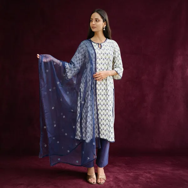 Blue_Cotton_Printed_Straight_Kurta_Set_For_Women