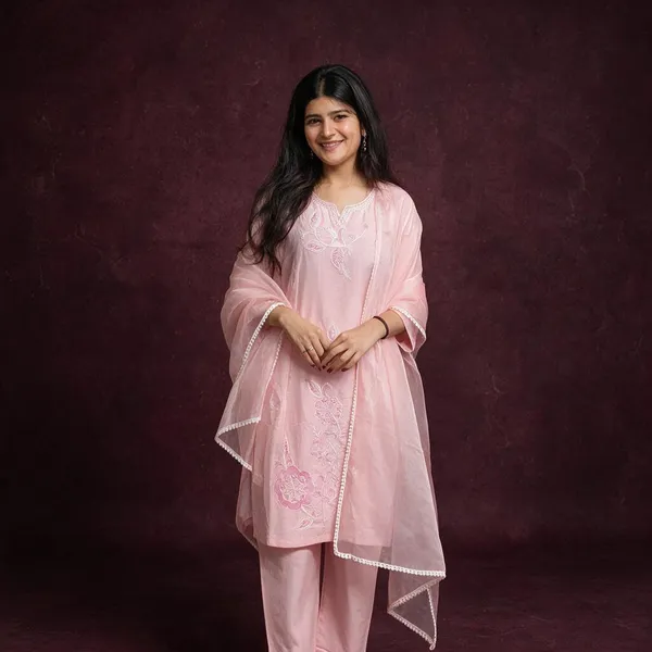 Pink_Cotton_Embroidered_Kurta_Pant_Dupatta_Set_For_Women