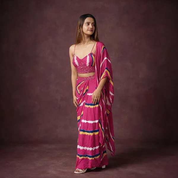 Pink_Georgette_Co-Ord_Set_For_Women