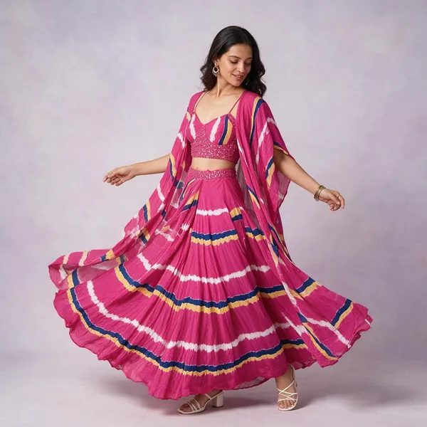 Pink_Georgette_Co-Ord_Set_For_Women