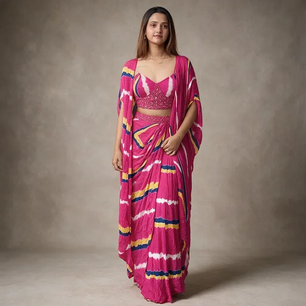 Pink_Georgette_Co-Ord_Set_For_Women