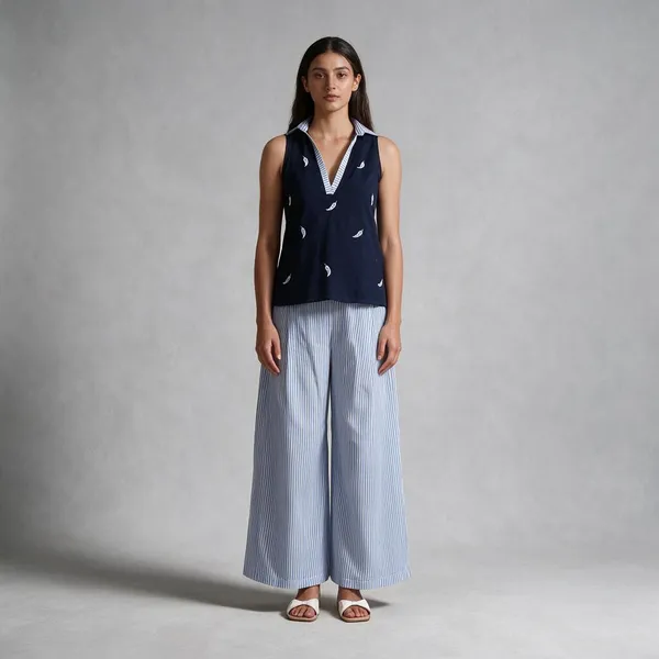 Navy_Blue_Cotton_Printed_Sleeveless_Co-Ord_Set_For_Women