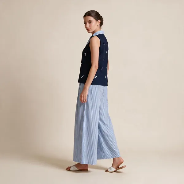 Navy_Blue_Cotton_Printed_Sleeveless_Co-Ord_Set_For_Women
